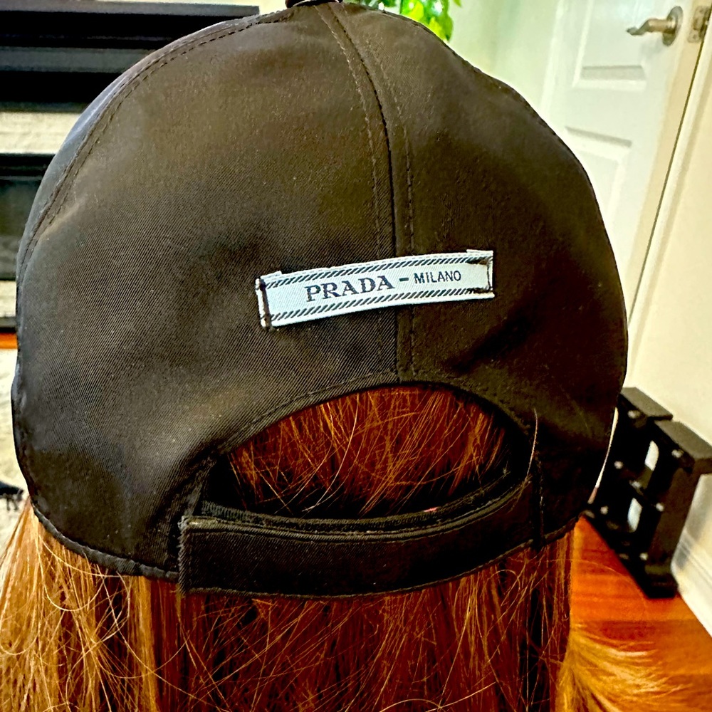 PRADA Baseball Nylon Hat Size Medium Re-Nylon